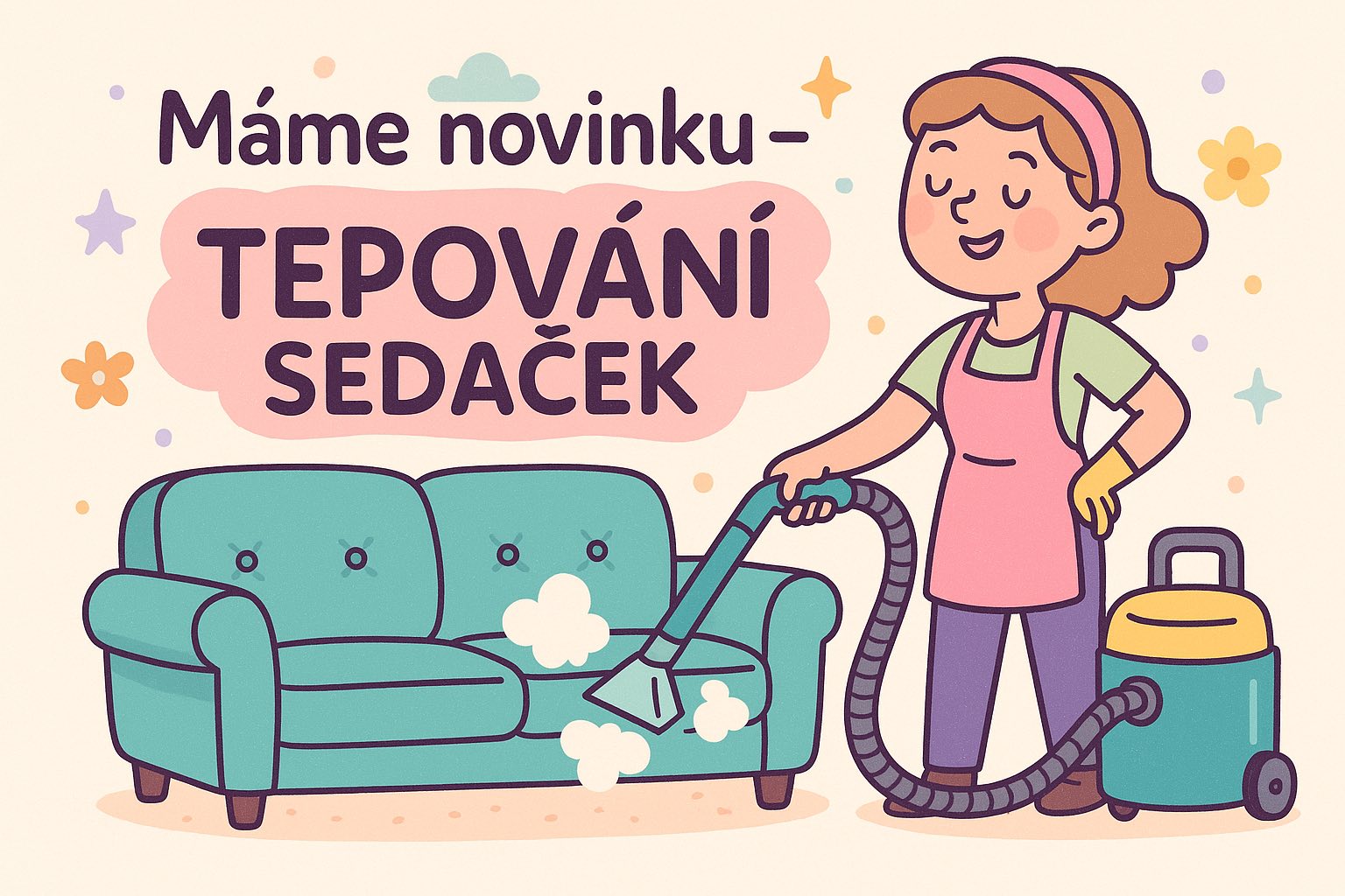 Tepování sedaček